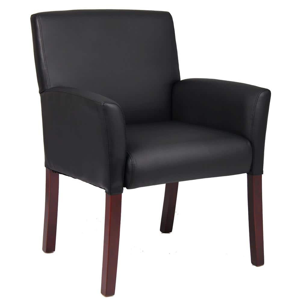 Boss Office Products Black Reception Waiting Room Chair