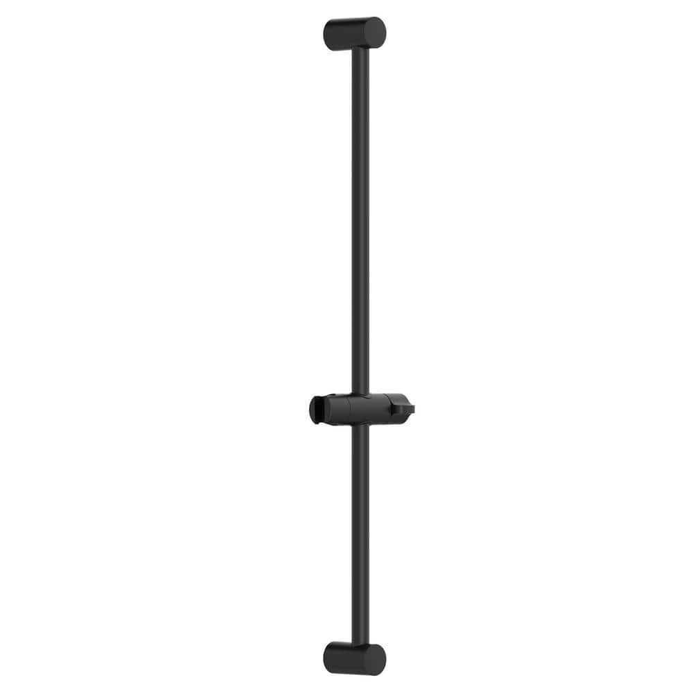 Matte Black 30-Inch Adjustable Shower Slide Bar
