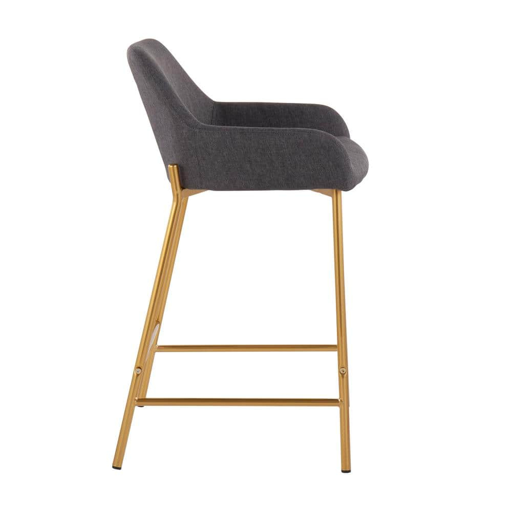 LumiSource Daniella Fixed-Height Counter Stool - Set of 2