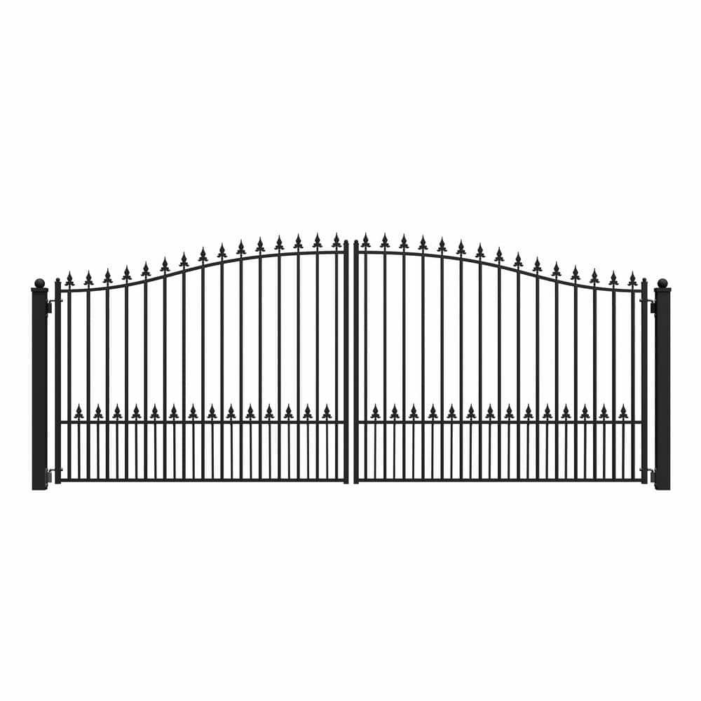 ALEKO DG16MUND Steel Dual Swing Driveway Gate - MUNICH Style - 16 x 6 Feet