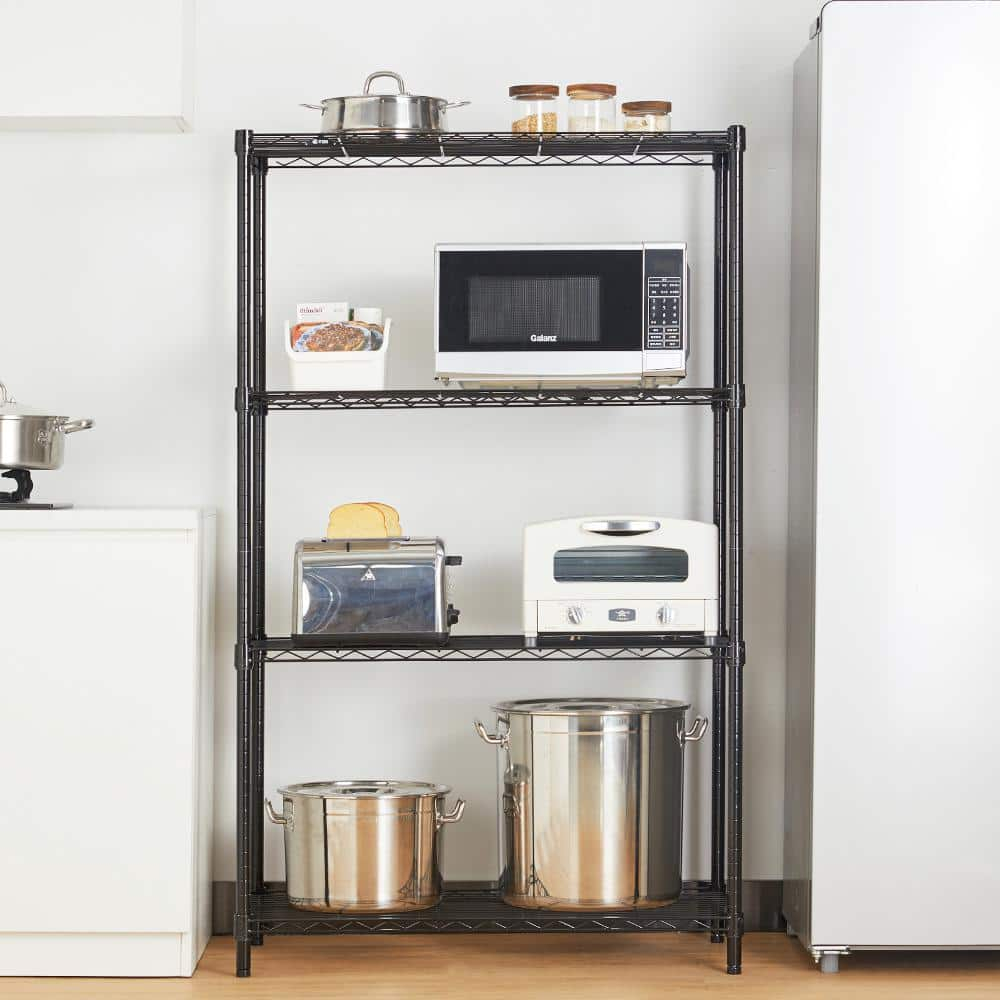 1250 lbs Steel Heavy Duty 5-Tier Utility Shelving Unit Steel Organizer Wire Rack for Home,Kitchen,Office,Chrome (13.7" D x 23.6" W x 62.4" H)