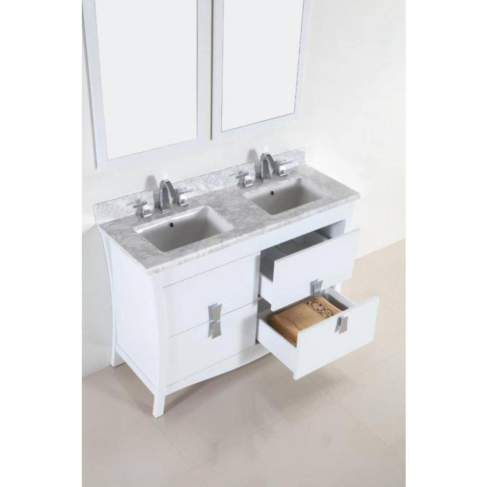 Bellaterra Home Pisa 48.11'' Double Bathroom Vanity with Top