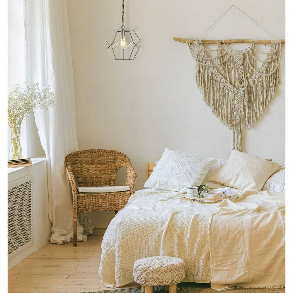 AF Lighting Bellini One-Light Pendant in Brushed Nickel