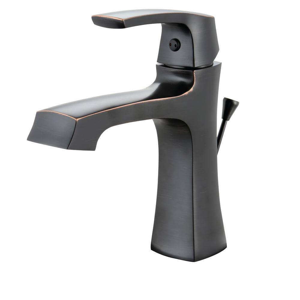 Cardania Single-Hole Single-handle Bathroom Faucet with Drain Assembly