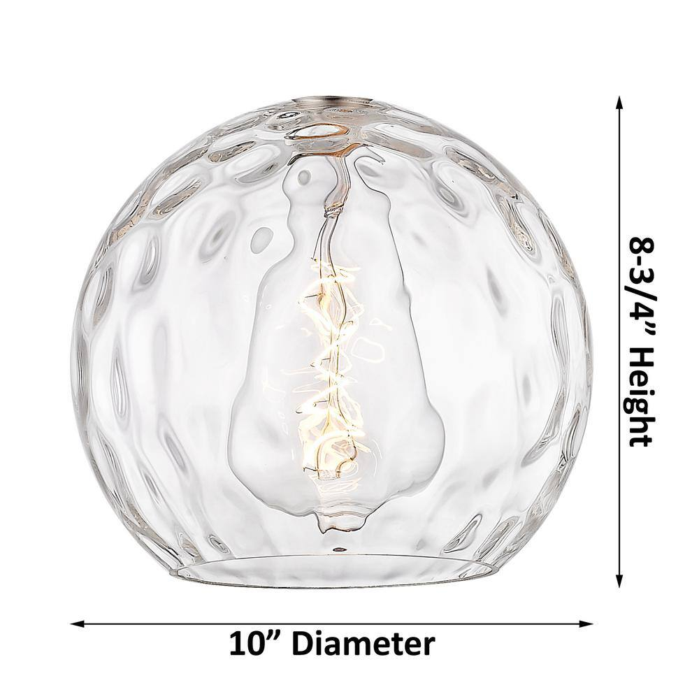 Innovations Lighting Athens Water Glass 1 - Light Pendant in  Brushed Satin Nickel