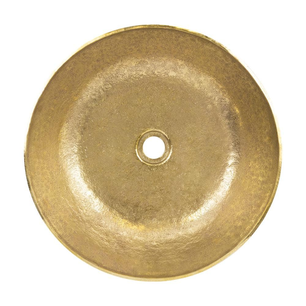 Premier Copper Products Terra Firma 17'' Brass Circular Bathroom Sink