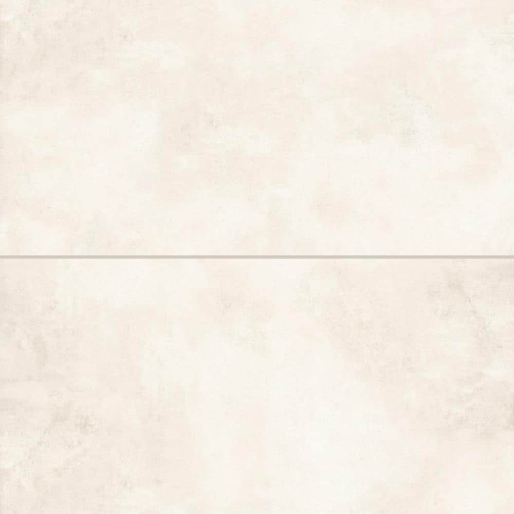 Shandar 24" x 48" Porcelain Marble Look Wall Floor Use Tile in Social White