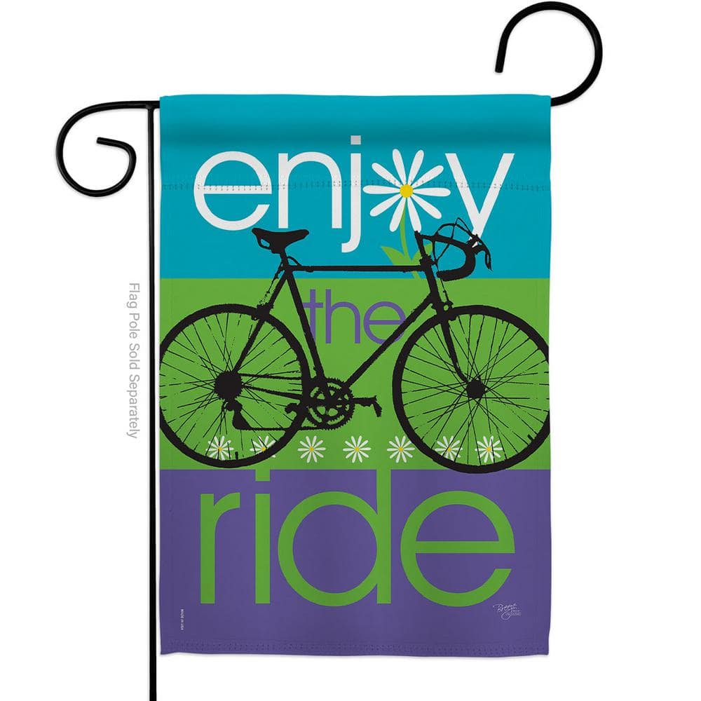 Breeze Decor 59040 Sports Bike Ride 2-Sided Impression Garden Flag - 13 x 18.5 in.