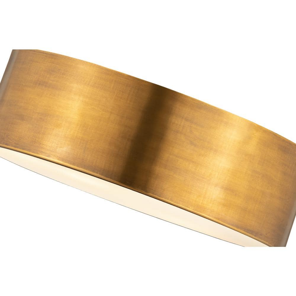 Z-Lite Harley 3 - Light Flush Mount in  Rubbed Brass