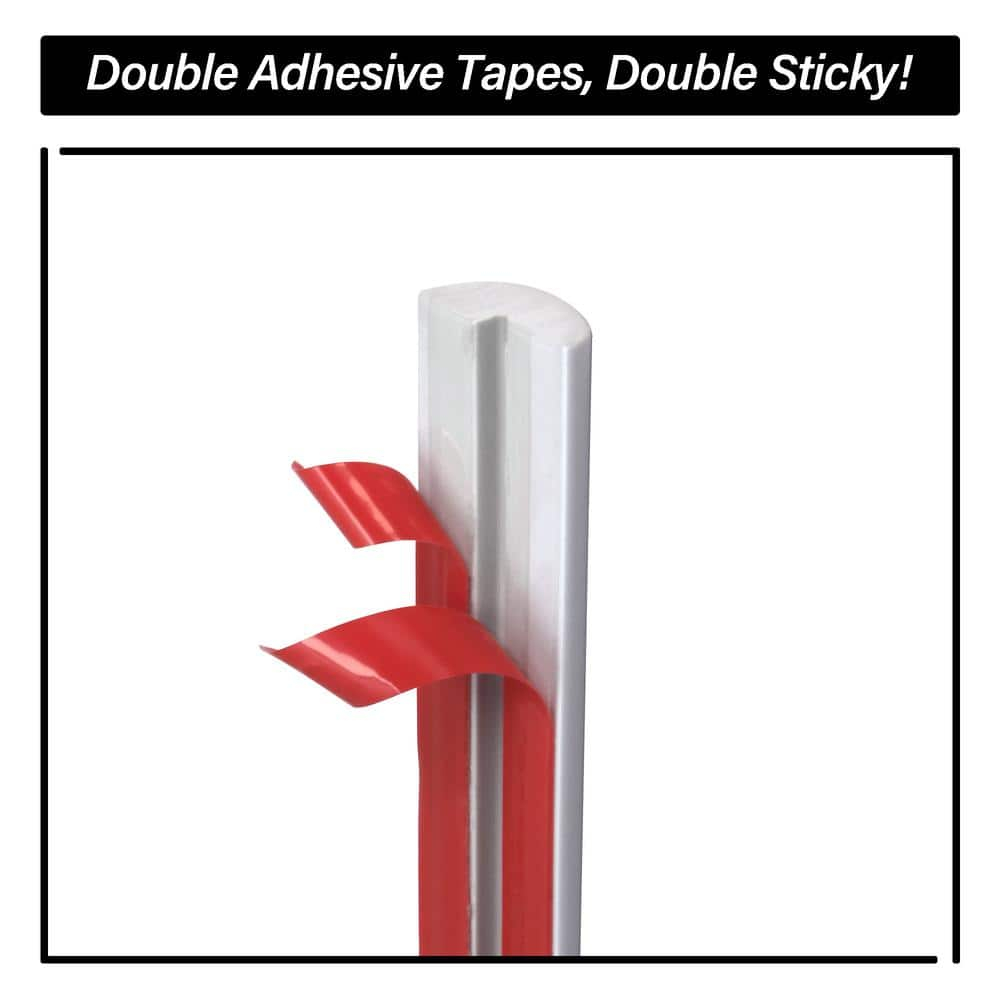 The Tiles Plaza Peel and Stick Tile Edge Trim for Backsplash Tile 15 Feet Self Adhesive PVC Trim Molding Decorative Trim, Matte Black