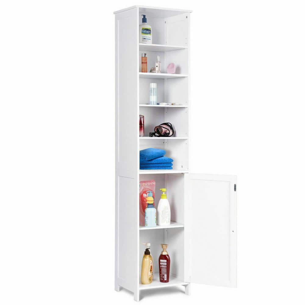 72''H Tall Floor Storage Cabinet Free Standing Shelving