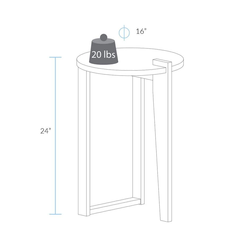 American Trails Sundial Round End Table