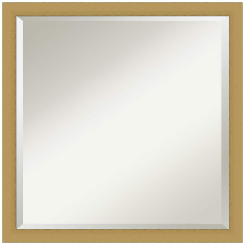 Amanti Art Grace Brushed Gold Narrow Framed Wall Mirror - 18 x 22 in