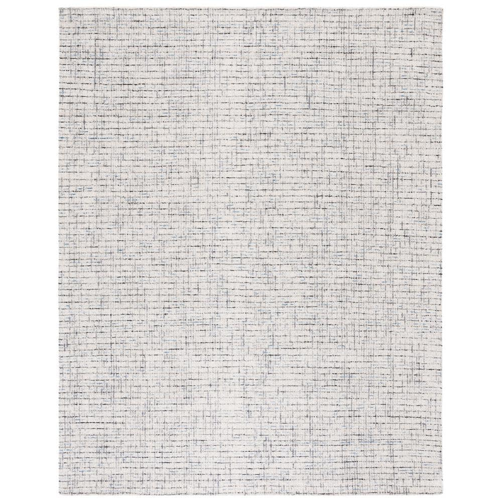 SAFAVIEH Abstract Delia Geometric Wool Area Rug, Grey/Ivory, 9' x 12'
