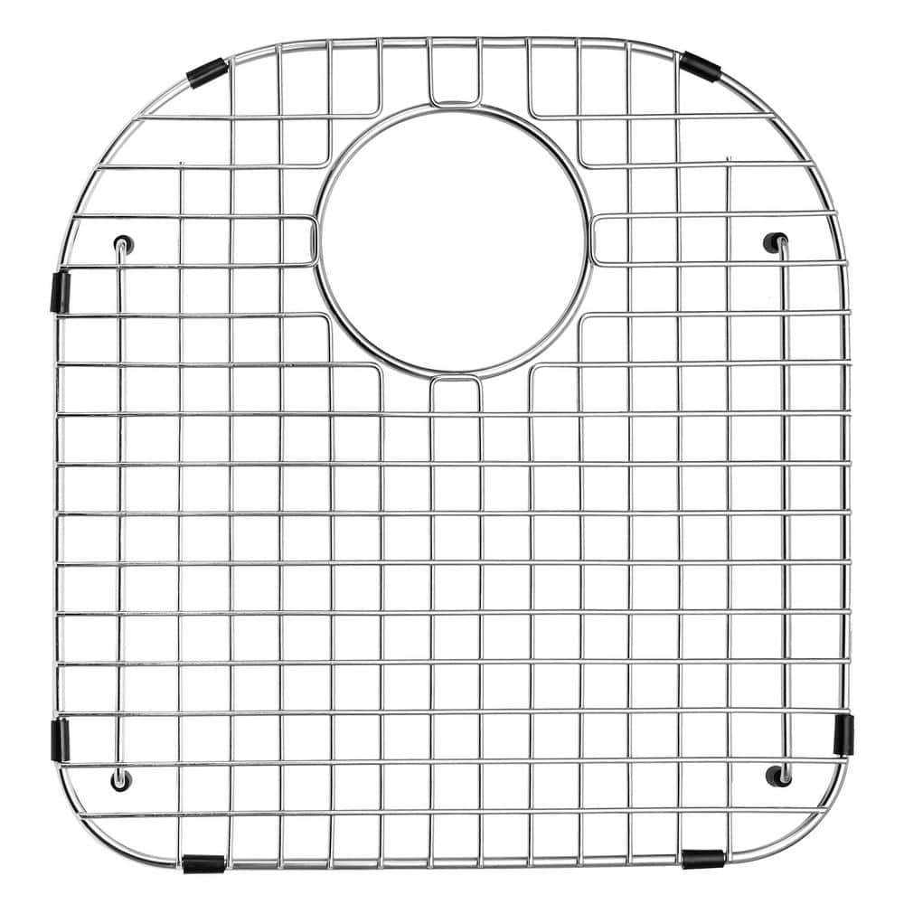 15.08-in x 15.94-in Rear Drain Heavy-Duty Stainless Steel Sink Grid NDG1516R