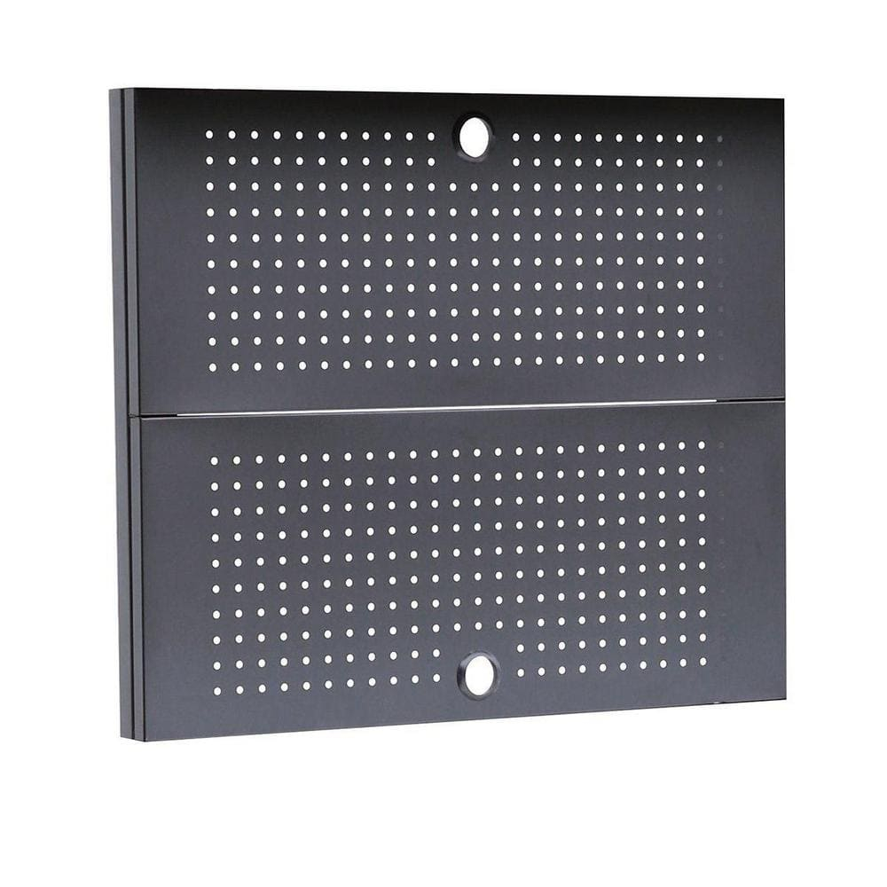 Montezuma Metal Pegboard Back Wall (with Posts) for Garage Organization Cabinets