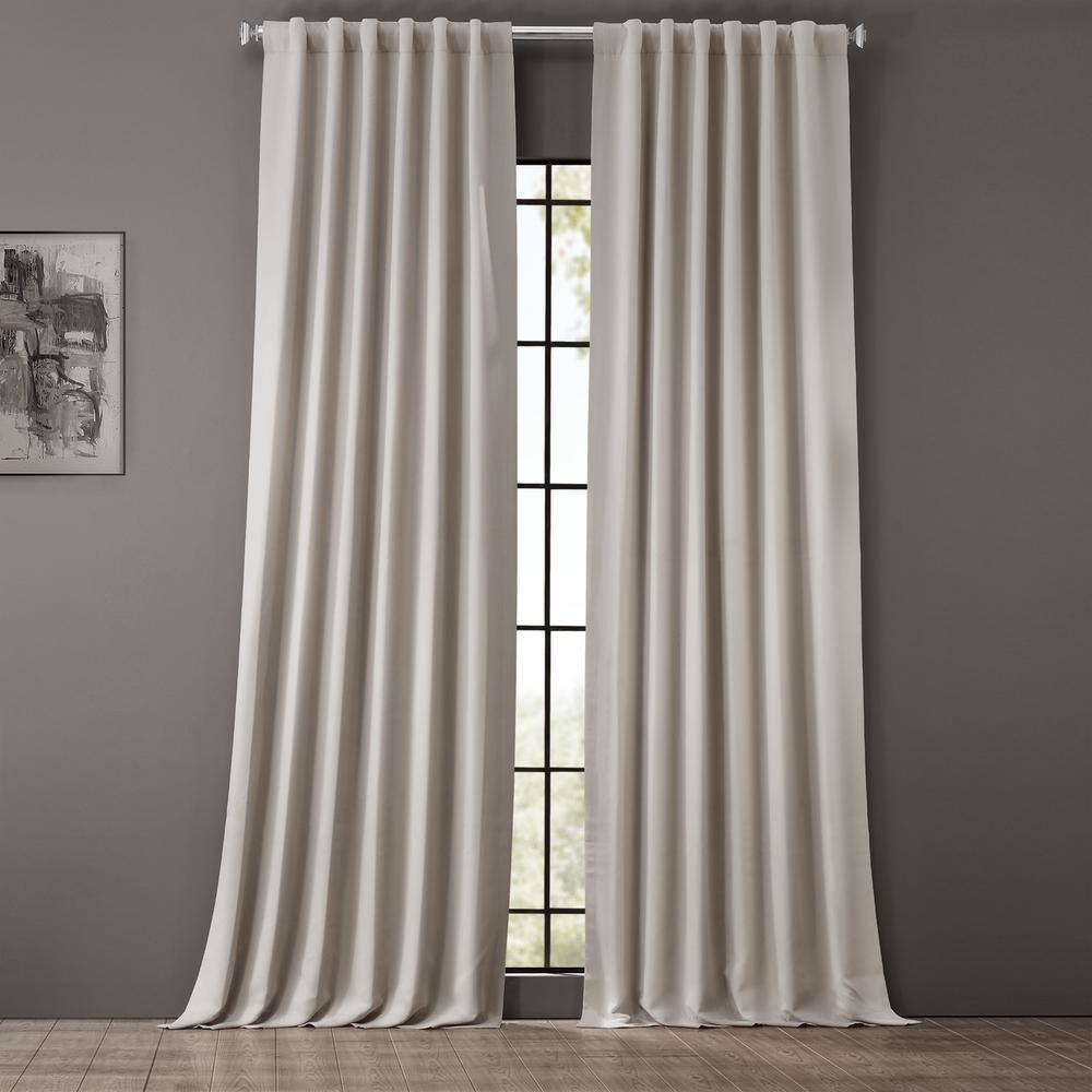 Half Price Drapes Alabaster Beige Room Darkening Curtains for Bedroom (1 Panel), 50W X 96L