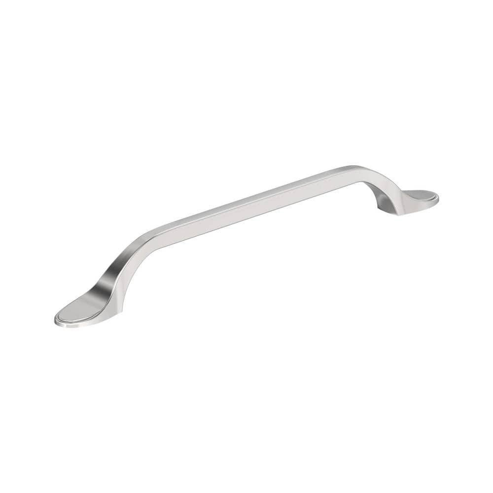 Amerock BP2193826 Polished Chrome Cabinet Pull | 6-5/16 inch (160mm) Center-to-Center Cabinet Hardware | Ravino | Furniture Hardware | Drawer Pull