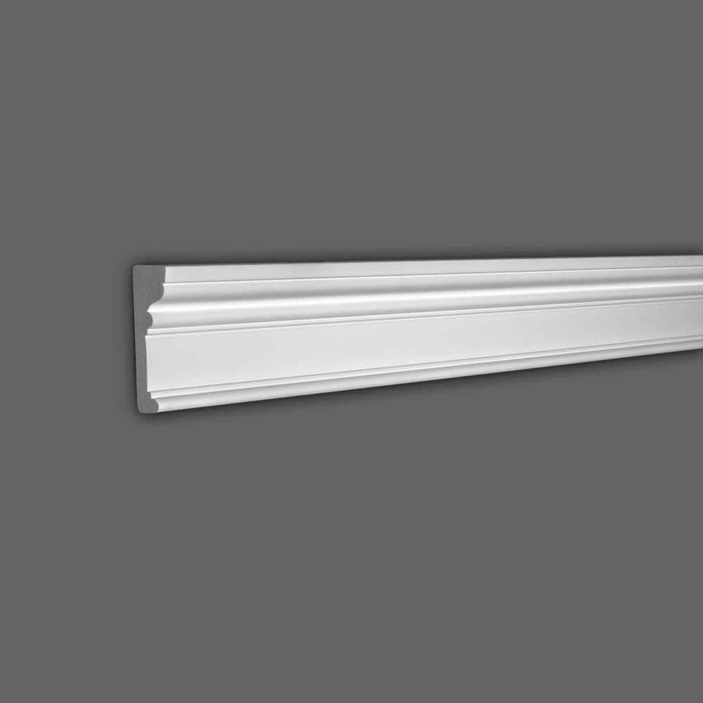 Architectural Products by Outwater L.L.C. RB03 1-1/8 in x 3-5/8 in x 6 in Long Recycled Polystyrene Door and Window Casing Moulding Sample