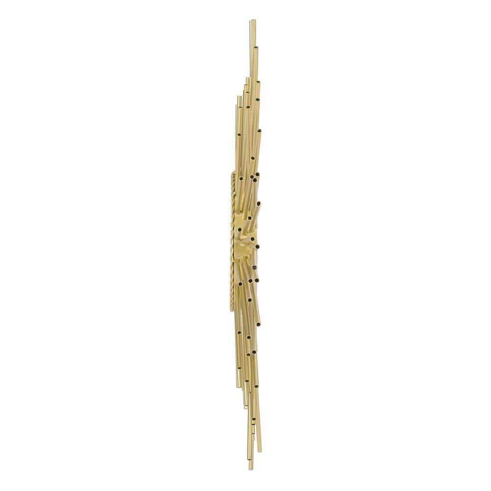 Noble House Jill Metal Sunburst Wall Mirror, Gold