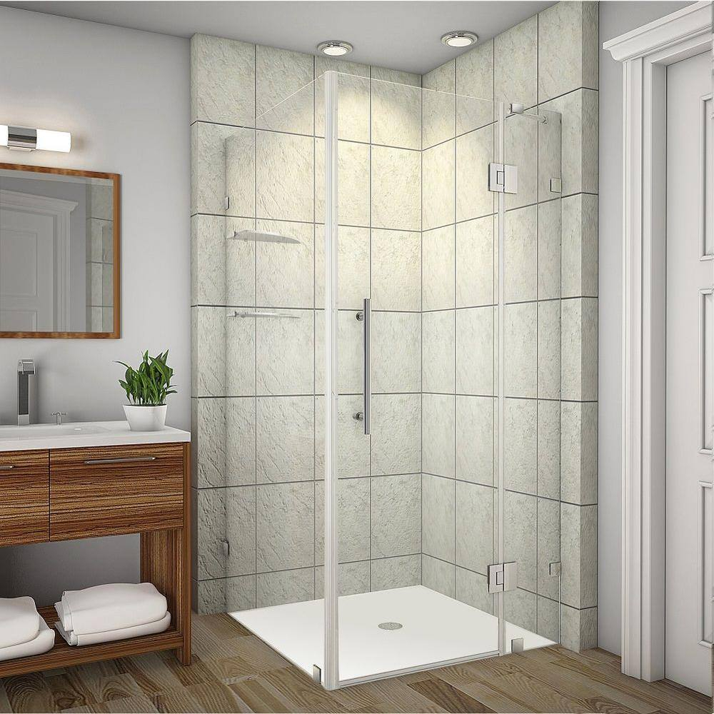 Avalux GS 33" x 72" Rectangle Hinged Shower Enclosure