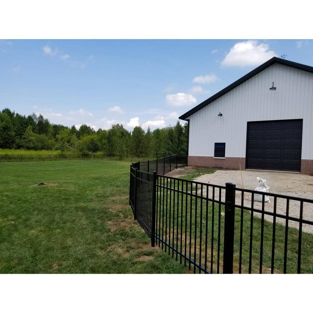 Weatherables Livingston Aluminum Fence Kit – DIY Kit for Backyard and Garden Fencing, Made with Durable Powder-Coated Aluminum That Combats Rust, Fading, and Corrosion (4’ x 6' Fence Panel)