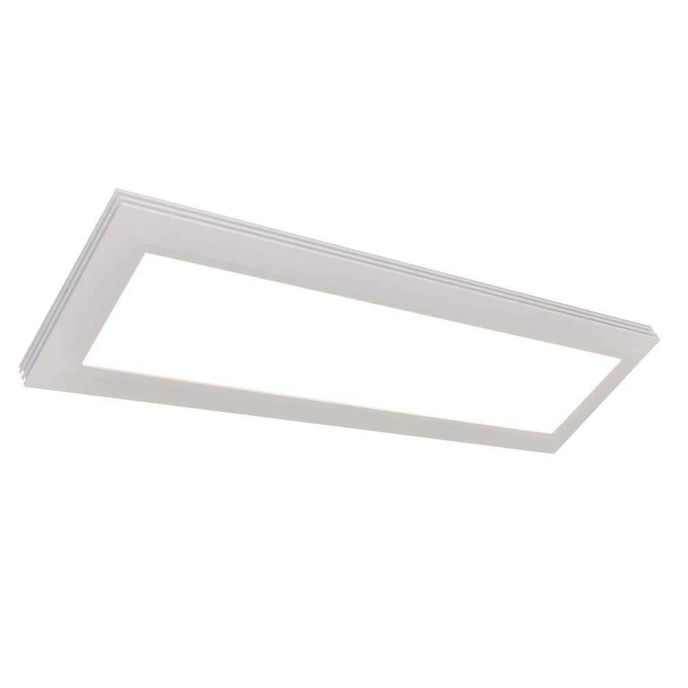 AFX Sloane 1-light ADA White LED Flush Mount, White Acrylic Shade