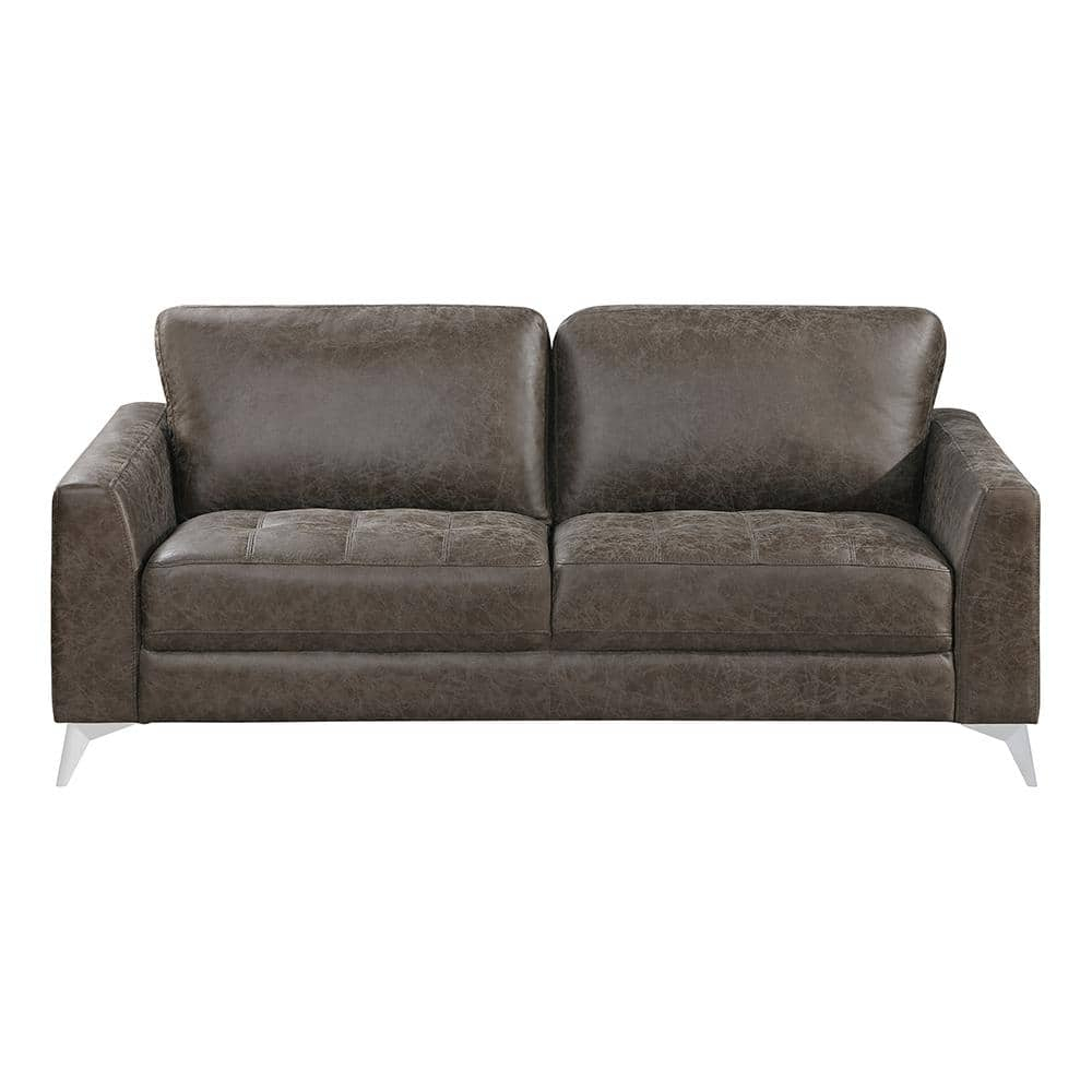 Lexicon Cazon Microfiber Sofa in Brownish gray