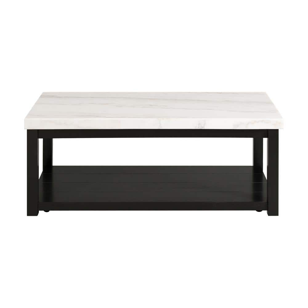 Picket House Furnishings Evie w/ White Top - Rectangular Coffee Table W/Casters