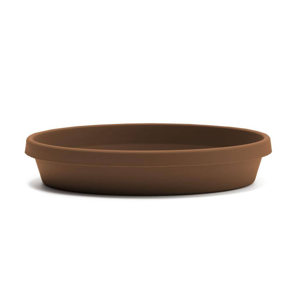 Terra Collection 13" Durable Chocolate Resin Plant Saucer