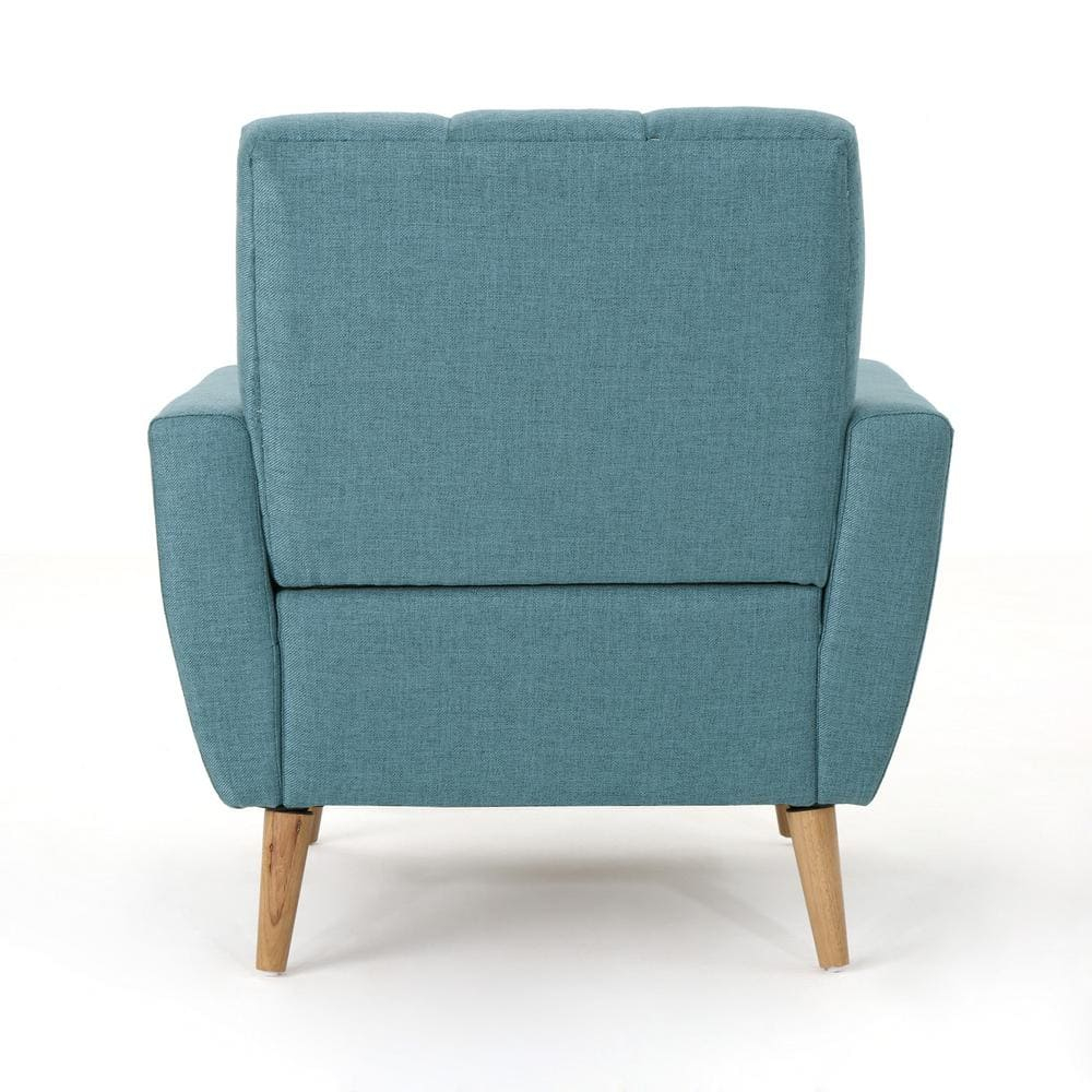 Treston Blue Fabric Tufted Club Chair