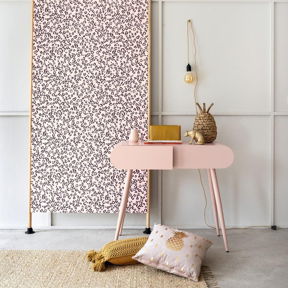Rasch Damisa Mustard Leopard Print Unpasted Vinyl Wallpaper, 20.5-in by 33-ft, 56.4 sq. ft.
