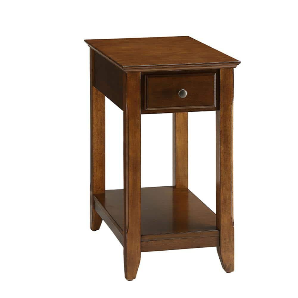 Smart Looking Side Table Walnut Brown - Saltoro Sherpi