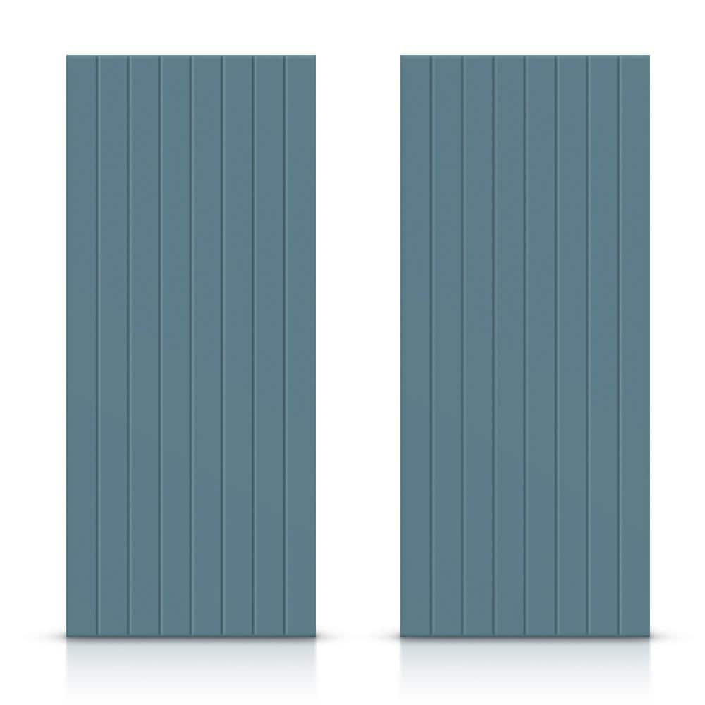 Calhome Hollow Paneled Painted Sliding Closet Doors