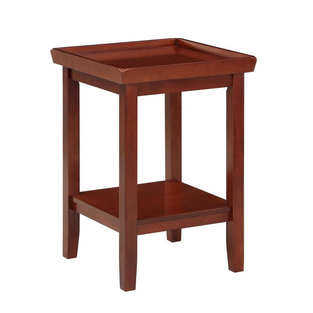 Convenience Concepts Ledgewood End Table with Shelves Multiple Finishes
