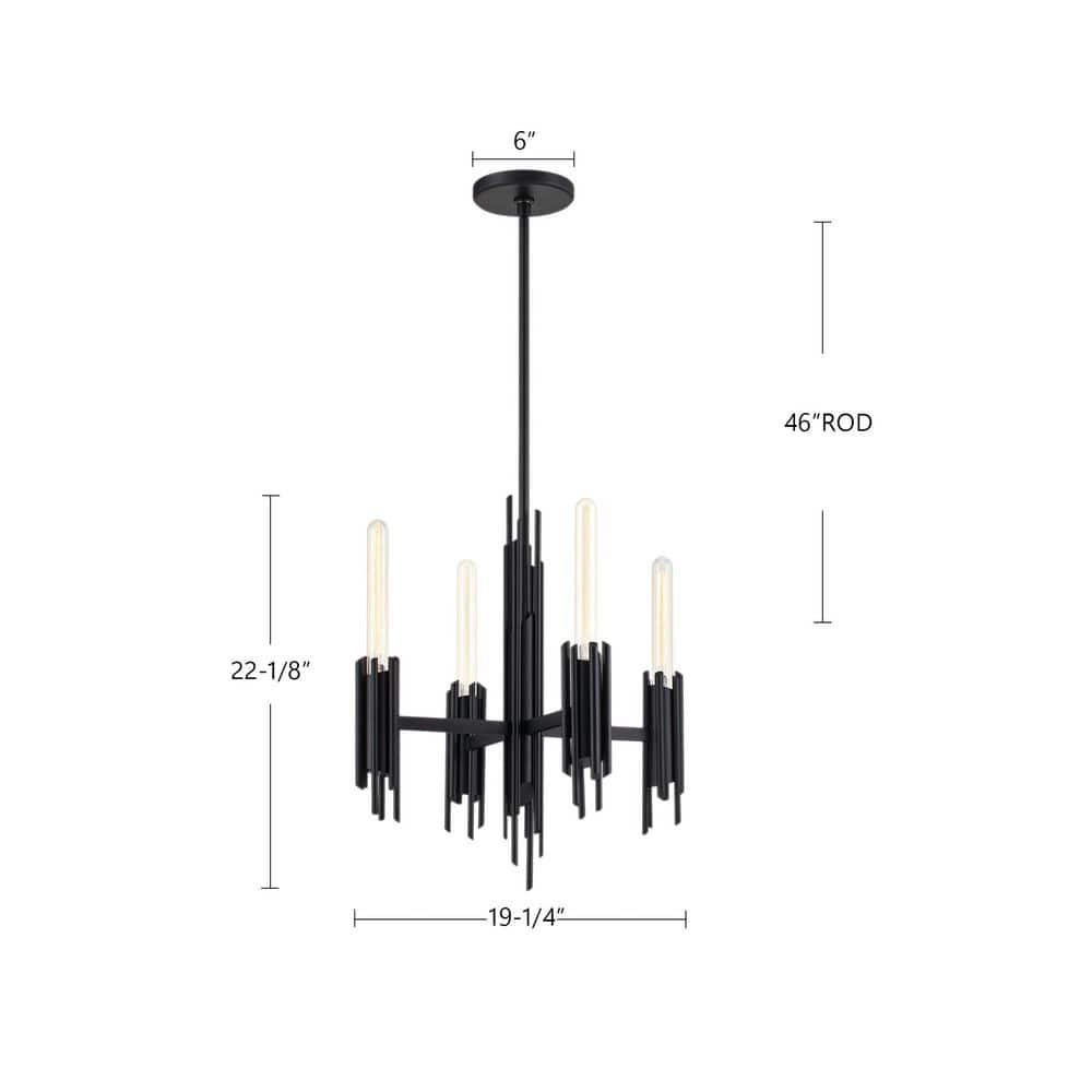 Torres 4 - Light Modern Linear Chandelier