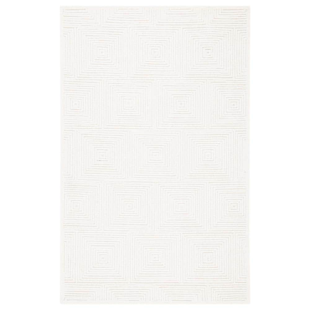 SAFAVIEH Textural Vince Geometric Area Rug, Ivory, 2' x 3'