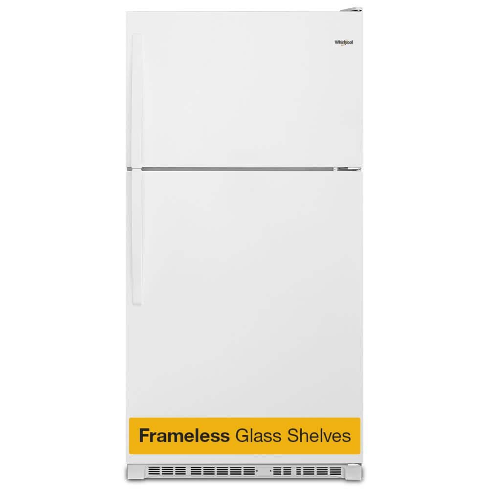 Whirlpool WRT311FZDW 20.5 Cu. Ft. White Top Freezer Refrigerator