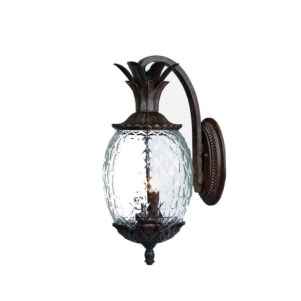 Black Dimmable Glass Lantern Wall Light