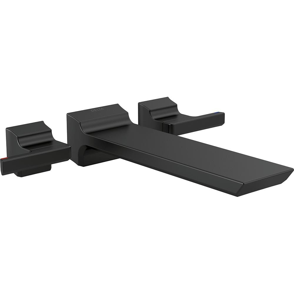 Pivotal Double Handle Wall Mounted Tub Filler Trim