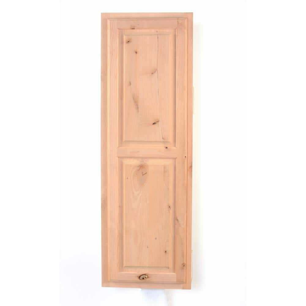 Unfinished Knotty Alder Wall Mounted Swivel Ironing Board
