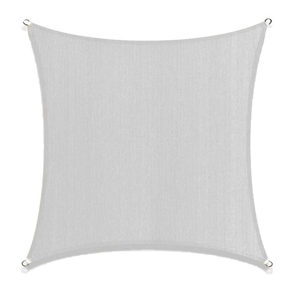 Boen  Square Sun Shade Sail Canopy Awning UV Block for Outdoor Patio Garden and Backyard - Grey - 10'x10'