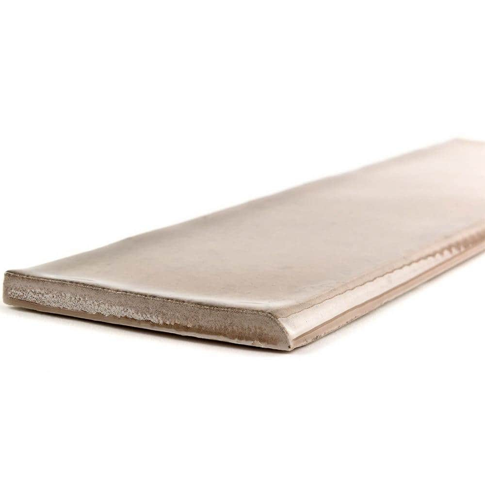 Taupe Ceramic Bullnose Trim for Wall and Kitchen Accent
