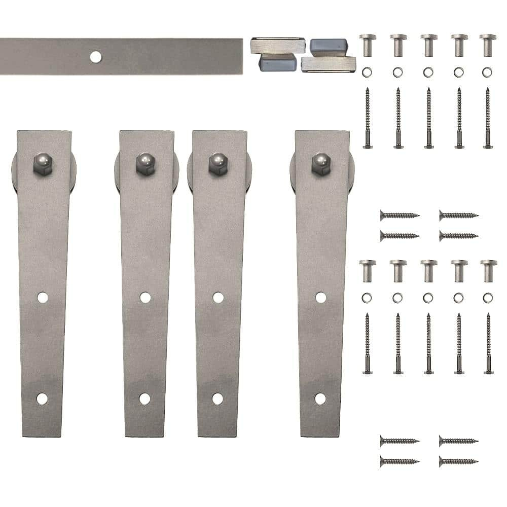 Wedge Mini Standard Double Track Barn Door Hardware Kit