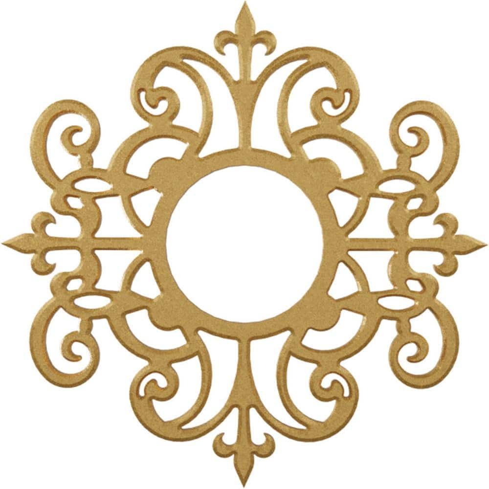 20"OD x 6 1/2"ID x 1/2"P Dijon Architectural Grade PVC Pierced Ceiling Medallion, Gold