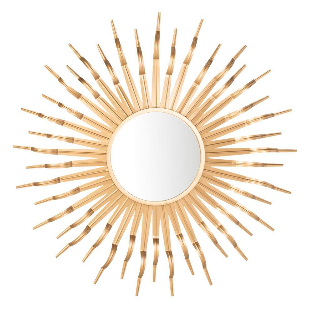 Safavieh Naya 35 in. Radiant Lines Round Sunburst Mirror