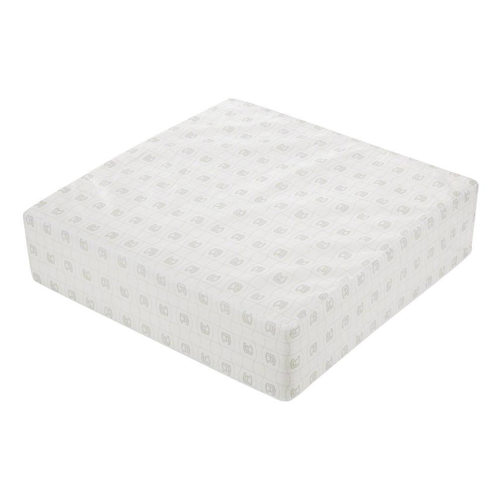 White High-Density Foam Square Patio Lounge Cushion