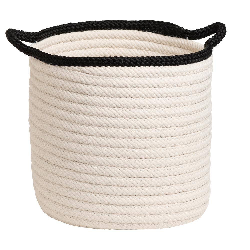 Colonial Mills Sonoma Indoor/Outdoor Basket - White 20"x20"x18"