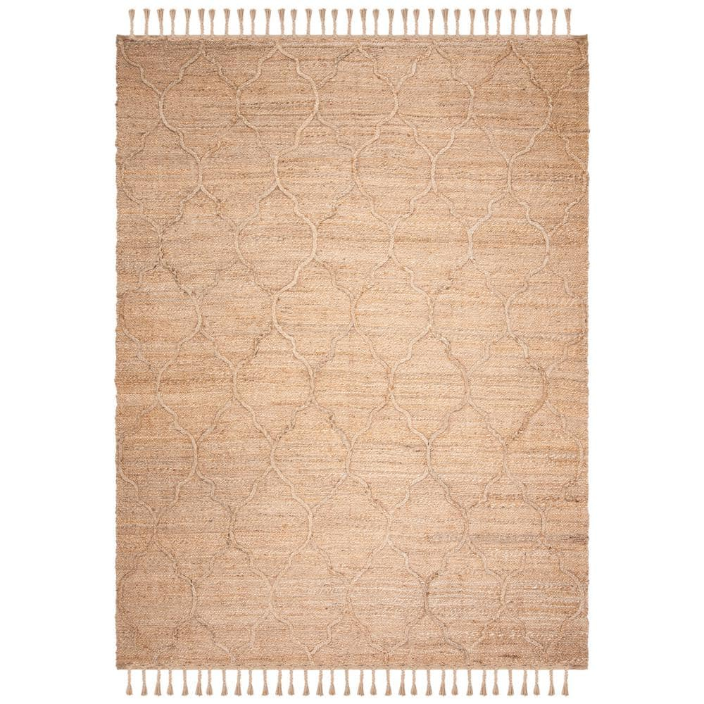 SAFAVIEH Natural Fiber Cohen Solid Area Rug, Natural, 9' x 12'