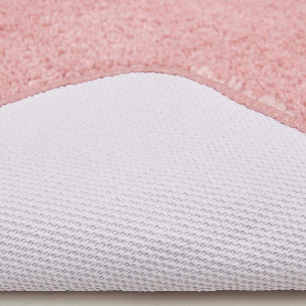 Mohawk Home Pure Perfection Nylon Bath Rug Scatter, Rose Pink 1'5" x 2'